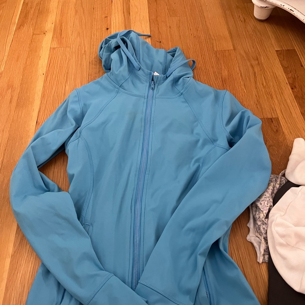 Women's Blue Hooded Jacket lululemon look alike